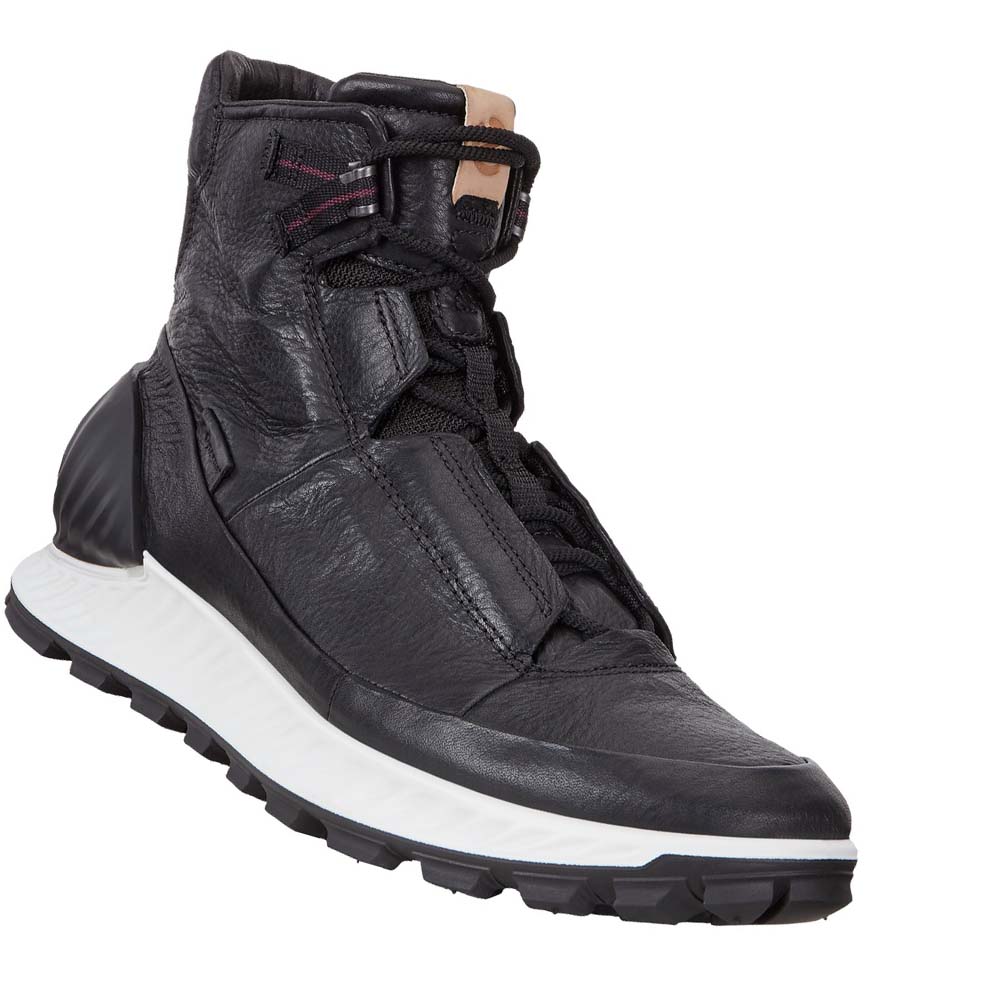 Men's Ecco Exostrike Mid Boots Black | USA 440GSO